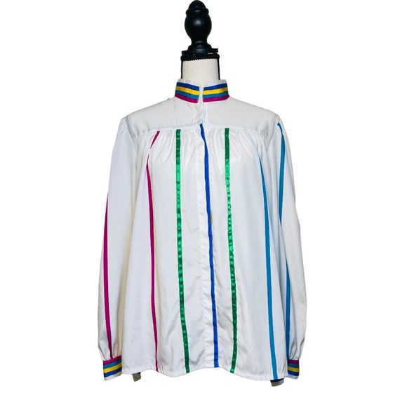 NICOLA Tops - NICOLA stripe vintage blouse